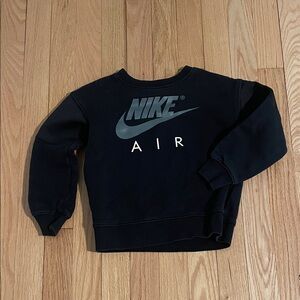 Nike Black Crewneck with Large Swoosh and AIR